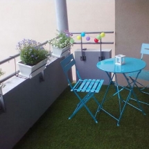 Terrasse travertin